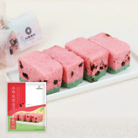[Sirujoa] Watermelon Steamed Rice Cake (6pcs, 420g) / 시루조아 수박 설기 6개입 420g