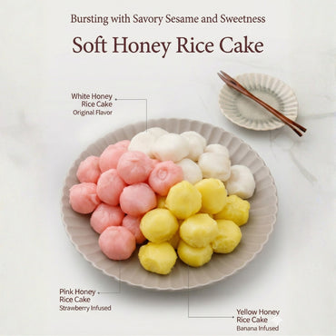 [Sirujoa] Unhardened Korean honey Rice Cake 600g (40g x 15ea) / 시루조아 굳지않는 말랑 꿀떡 600g (40g x 15개입)