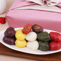 [Sirujoa] Unhardened 5-color Glutinous Rice Cake Songpyeon 500g (50g*10ea) / 시루조아 굳지않는 5색 찹쌀 송편 500g