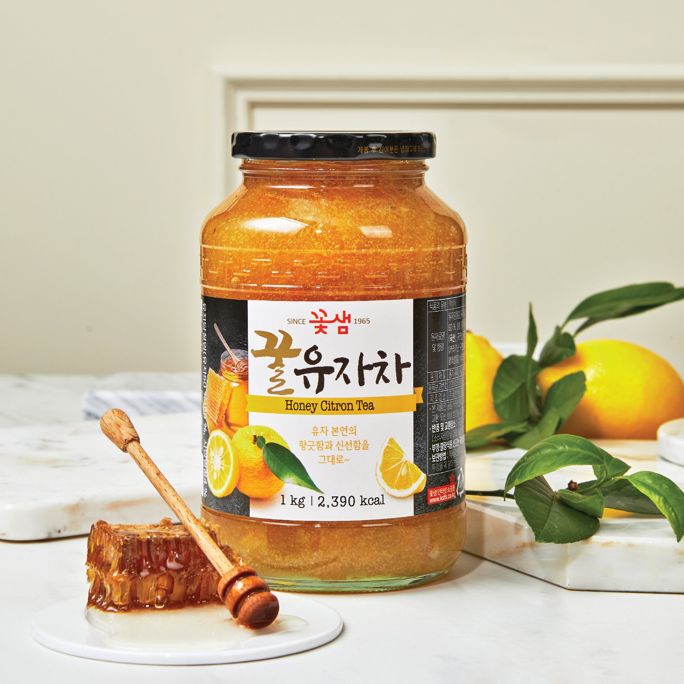 Kotsam Honey Citron Tea 1kg/꽃샘 참조은 꿀 유자차 1kg