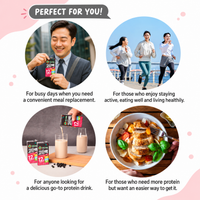 [Vegemil] High Protein Soy Milk (Plain/Black Bean) 190ml × 16 Packs  [베지밀] 고단백 두유 (플레인 / 검은콩) 190ml × 16팩