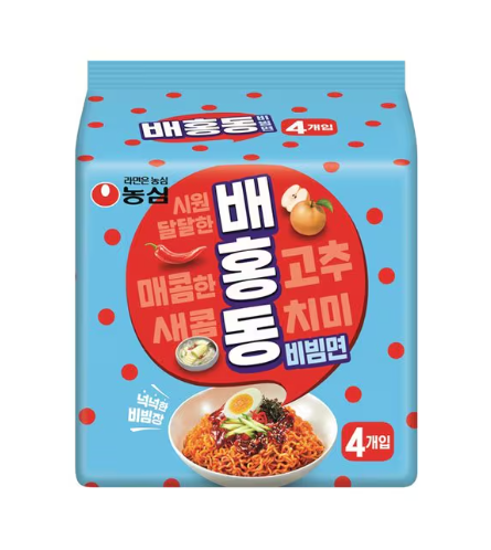 [Nongshim] Baehong Bibim-myeon 137gx5ea / 농심 배홍동 비빔면 137gx4개입