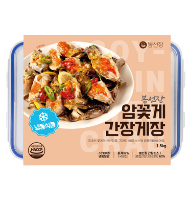 [Bongseonjang] Spring Soy Sauce Marinated Crab 1.5kg(2EA) 봉선장 봄암꽃게 간장게장 1.5kg(2미)