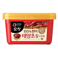 CJW Brown rice red pepper paste 1kg/청정원 현미 태양초 찰고추장 1KG