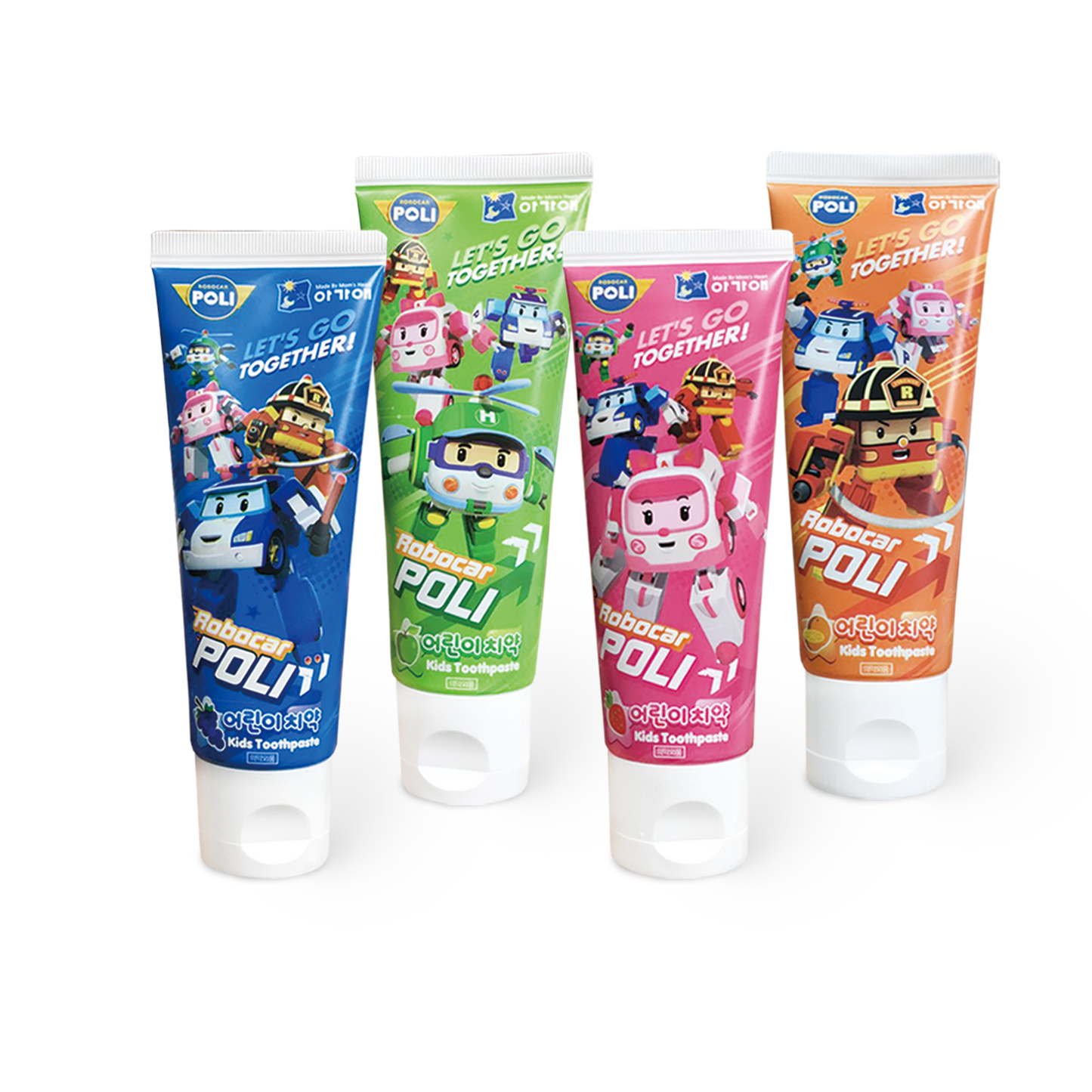 [AGA-AE]Robocar Poli Kid's Toothbrush/Toothpaste 80g 아가애 로보카폴리 유아 어린이 치약 80g