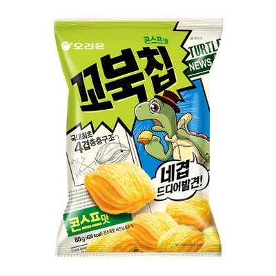 Orion Turtle Potato Corn Soup Flavored Chips 80g/오리온 꼬북칩 콘스프맛 80g