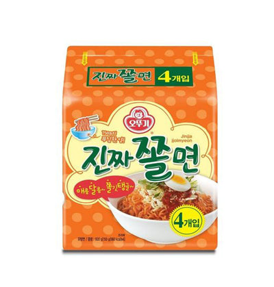 Ottogi Real Jjolmyeon Chewy Noodle 150gx4ea/ 오뚜기 진짜쫄면 150gx4개입