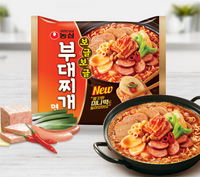 Nongshim Budae Jjigae Ramyun(Army Stew) Pack  127g x 4ea/ 농심 부대찌개 팩 127g x4개입