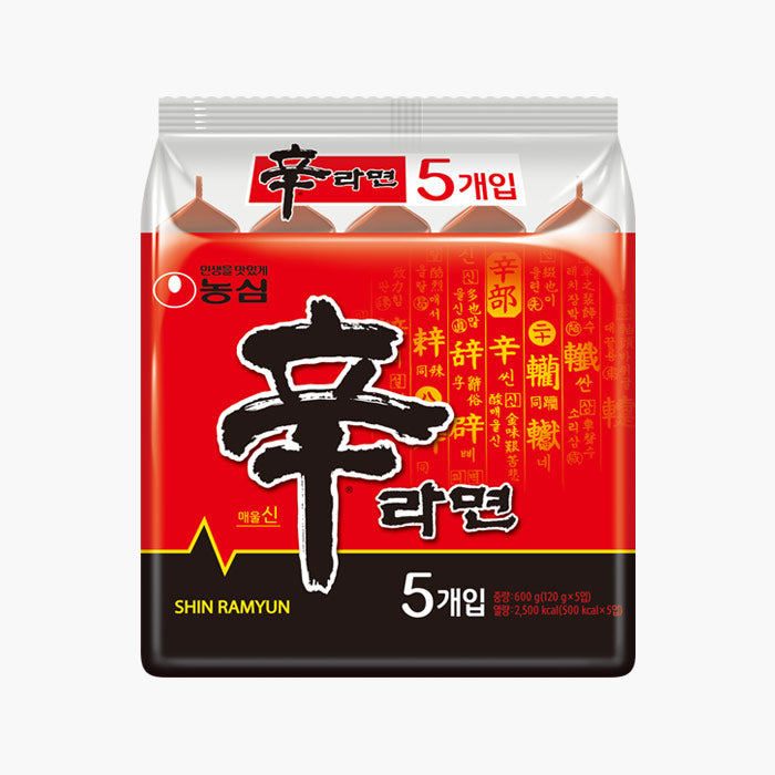 Nongshim Shin Noodle pack 120gx5ea/농심 신라면 멀티 120gx5개입