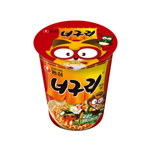 Nongshim Neoguri Cub Noodle 62g/농심 얼큰한 너구리 컵라면 62g