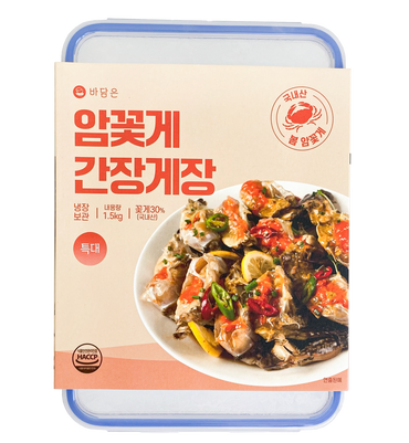 [Bongseonjang]Spring Crab Soy Sauce Marinated Crab (Large, 1 Piece)1.5kg/봉선장 봄암꽃게 간장게장 (특대 1미)1.5kg