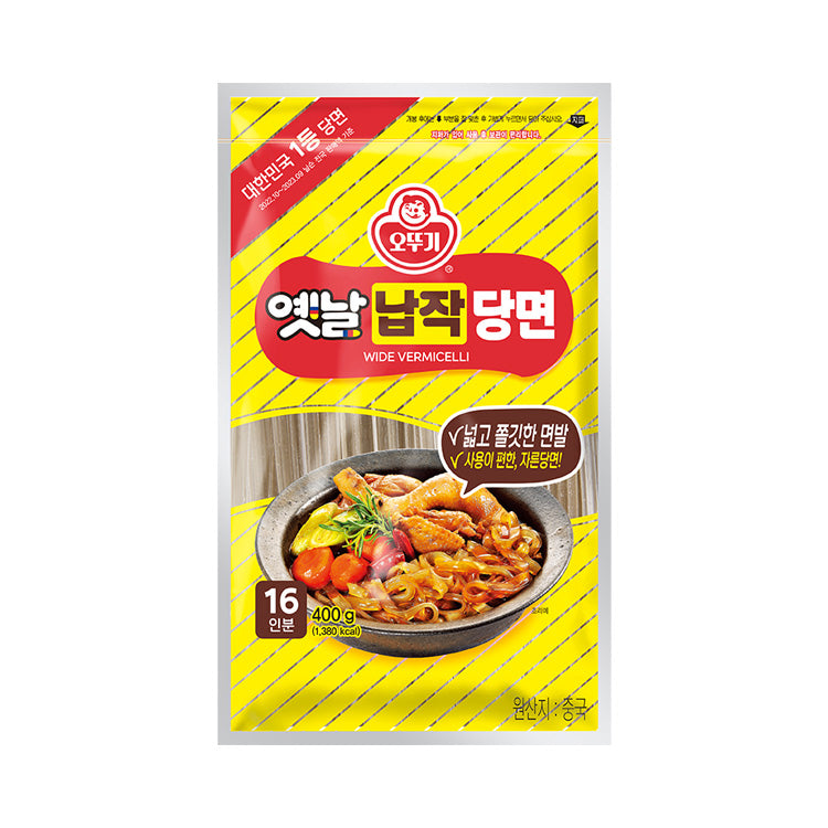 [Ottogi] Traditional Sweet Potato Starch Noodles 400g / 오뚜기 옛날 납작 당면 400g