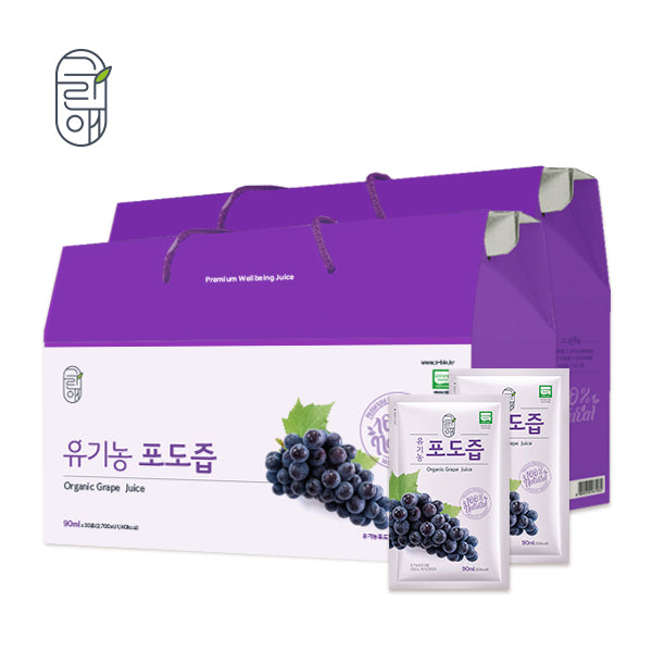 Greenae Organic Grape Juice 90ml x 30pack/그린애 유기농 포도추출액 즙 90mlx30포