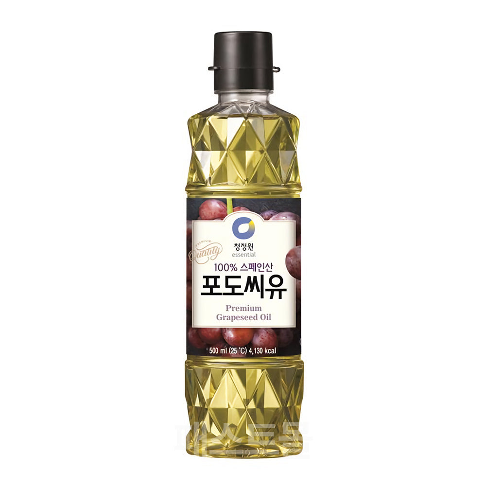 [CJW] Premium Grapeseed Oil 500ml/청정원 100% 스페인산 포도씨유 500ml