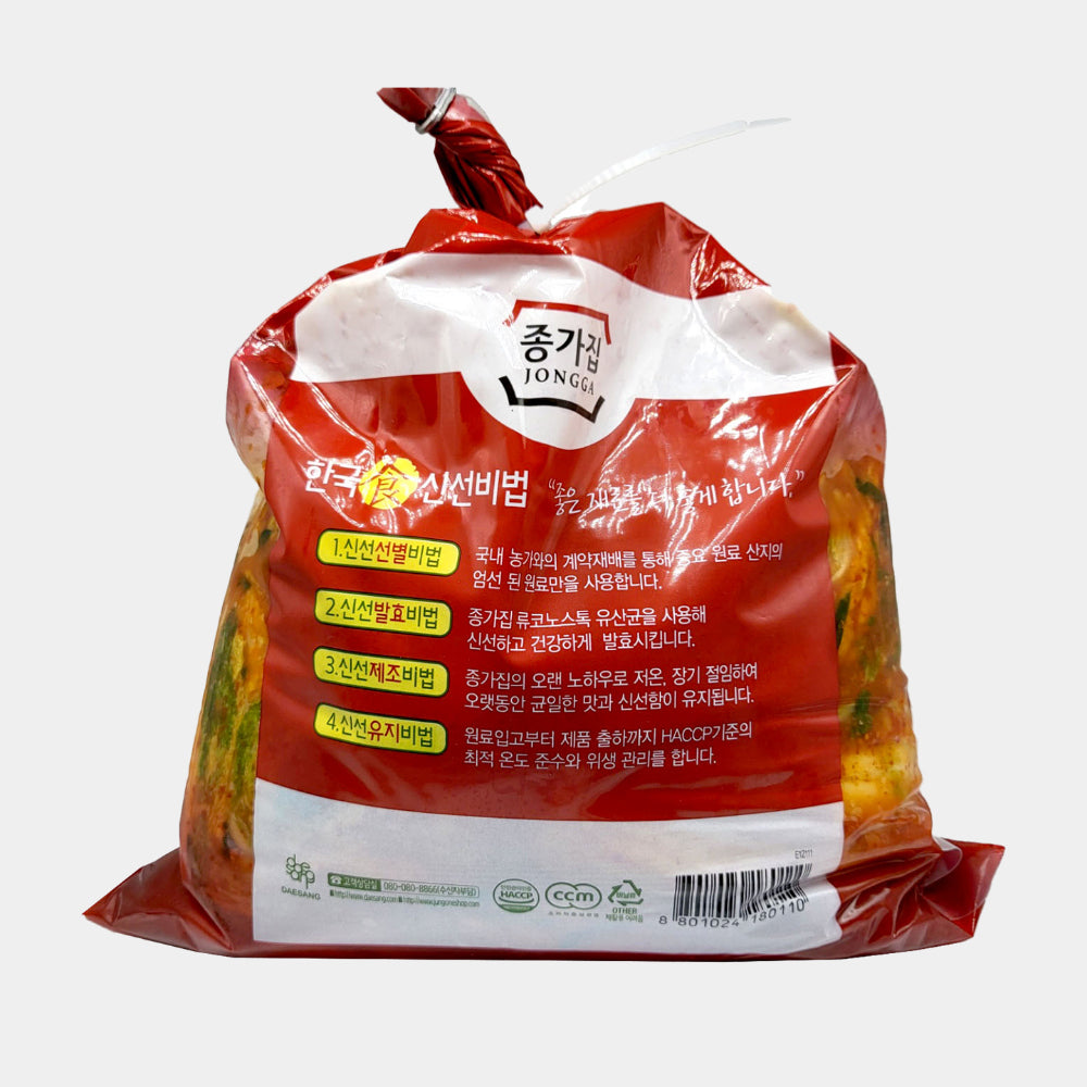 [Jongga] Whole Cabbage Kimchi 3kg 종가집 포기김치 3kg