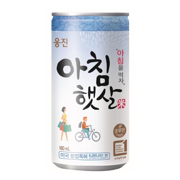 [Bundle of 2][Woongjin] Morning Rice Korean Rice Milk Achim Haetsal Can 180ml / 웅진 아침햇살 캔 180ml