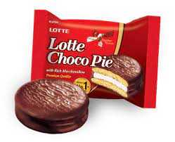 [Lotte] Choco Pie Korean Chocolate Biscuit Snack (28g x 12 Pieces) 336g 롯데 초코파이 336g
