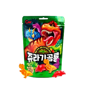 CW Jurassic Dinosaur Gummies 80g/청우 쥬라기 공룡 젤리 80g