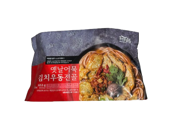 HMR Fishcake Udon Kimchi Bag Hot Pot 653g/옛날어묵 김치우동전골 653g