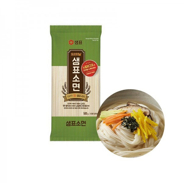[Sempio] Plain Wheat Noodles, Soft & Thin (500g/900g) / 샘표 소면 (500g/900g)