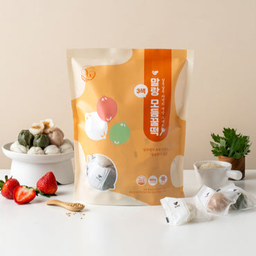 [Yedason Naju] Three-Color Assorted Honey Rice Cakes 600g / 예다손나주 말랑모듬꿀떡 600g