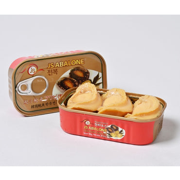 [JS KOREA] Canned abalone in oyster sauce 3 whole abalones 100g / 제이에스코리아 굴소스 완도 전복통조림 100g