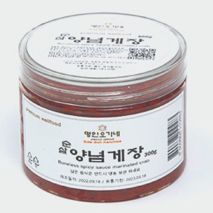 [Ohganae] Boneless Spicy Sauce Marinated Crab 200g/명인 오가네 순살 양념 게장 200g