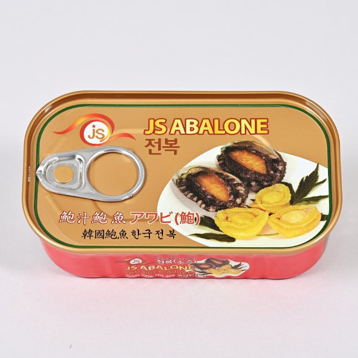 [JS KOREA] Canned abalone in oyster sauce 3 whole abalones 100g / 제이에스코리아 굴소스 완도 전복통조림 100g