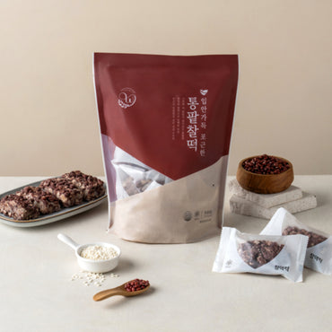 [Yedason Naju] Whole Red bean Chaltteok Rice Cake 500g / 예다손나주 통팥찰떡 500g