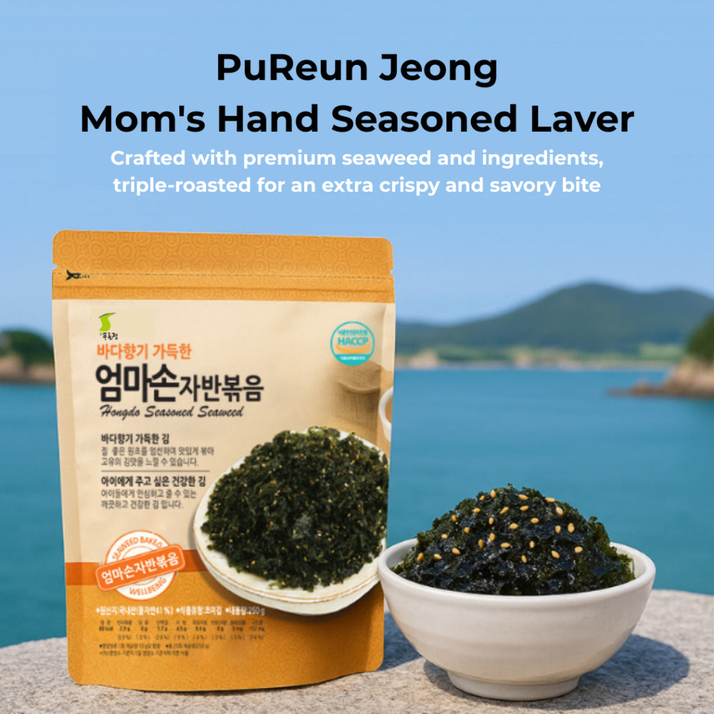 [PuReunJeong] Mom’s Hand-Seasoned Laver 60g / 푸른정 엄마손자반 60g