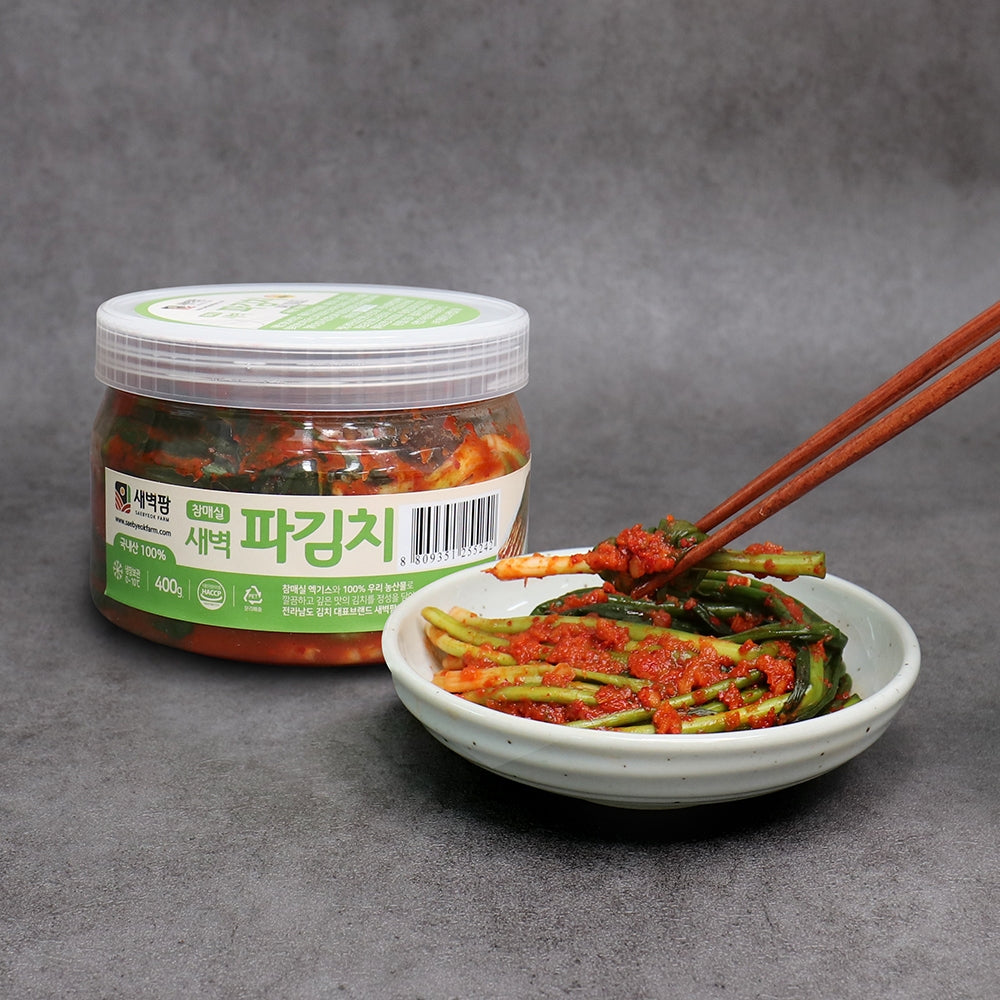 [Saebyeok Farm] Korean Traditional Kimchi Selection – Napa Cabbage / Young Radish / Green Onion / Sliced / Mustard Leaf