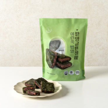 [Yedason Naju] Mugwort Rice Grains Injeolmi Rice Cake 500g / 예다손나주 어린쑥 밥알 인절미 500g