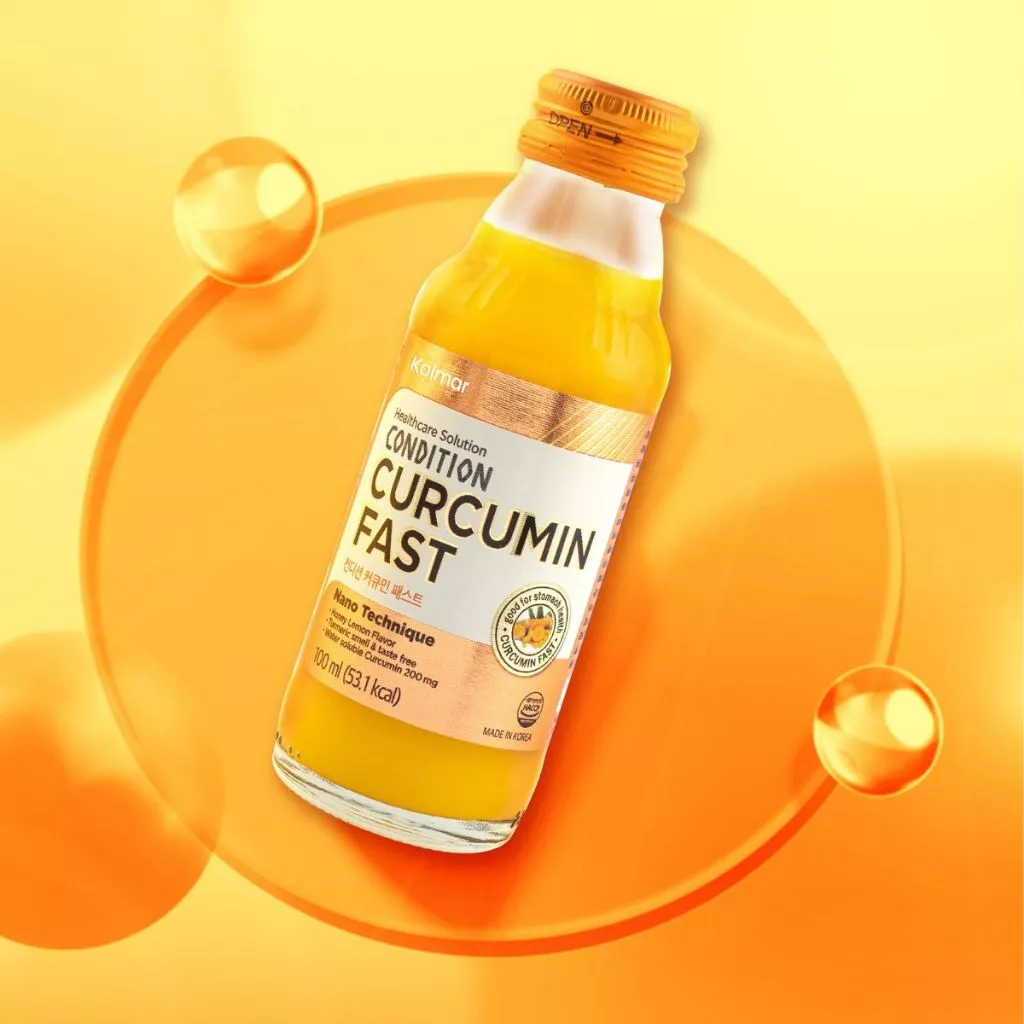 [1+1] Kolmar Curcumin Fast Drink 100ml x 10 bottle(1box) / Kolmar 커큐민(강황) 패스트 음료 100ml x10병(1박스)