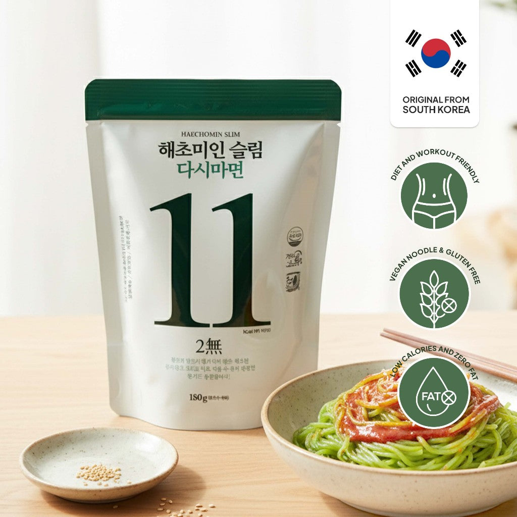 [Bundle of 10][Haechomiin] KELP NOODLES With Bibim/Soba Sauce / 11Kcal Low-Calories Vegan