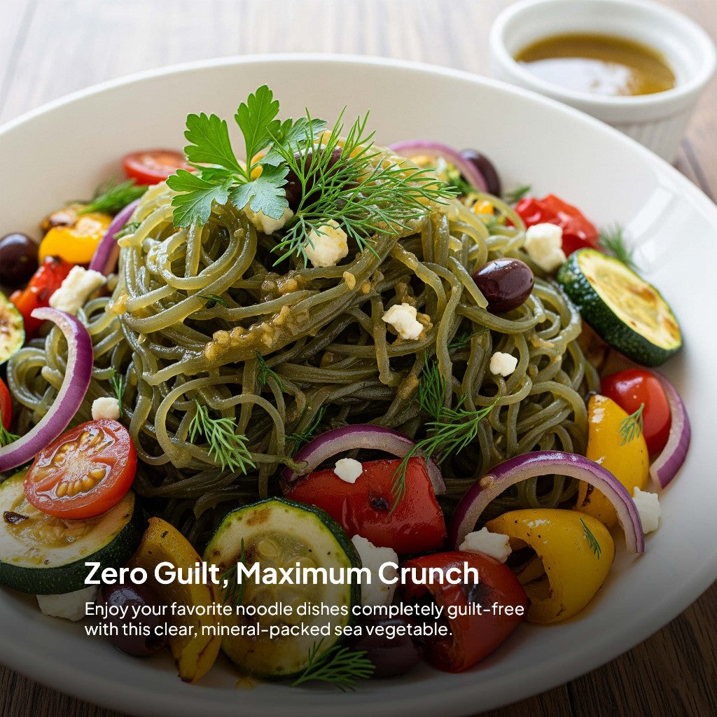[Bundle of 10][Haechomiin] KELP NOODLES With Bibim/Soba Sauce / 11Kcal Low-Calories Vegan