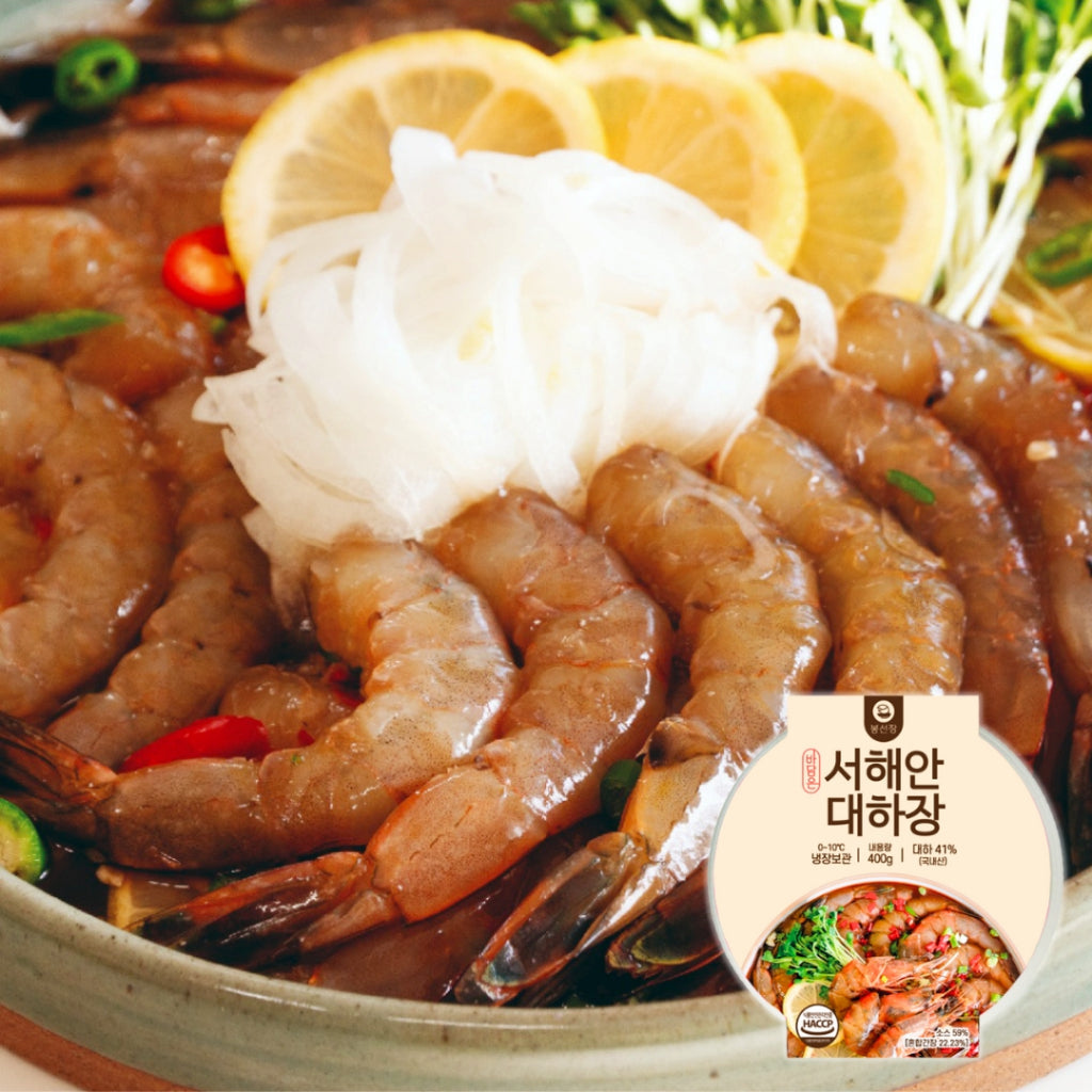 [Bongseonjang] Korean Marinated Crab & Prawn Trio Set (2kg+400g) / 봉선장 국산 간장게장&양념게장&대하장 세트 (2kg+400g)