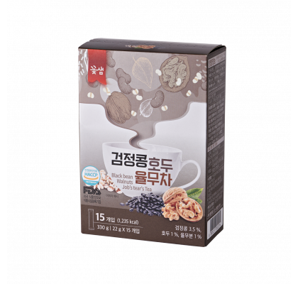 KOTSAM Black beans, walnuts, job`s tear`s tea 330ml/꽃샘 검정콩 호두 율무차 330g