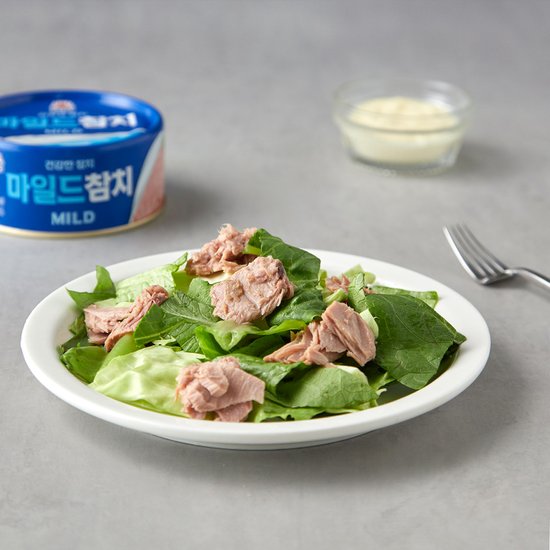 Mild Canned Tuna EASY PEEL 마일드참치 안심따개 100g