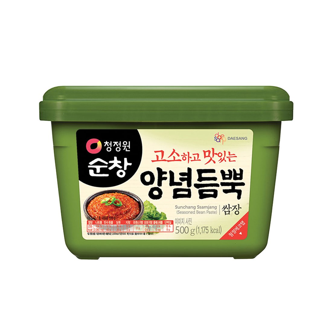 SEASONED SOY BEEN PASTE (SSAMJANG)  순창 맛있는 쌈장 (PL사각) 500g