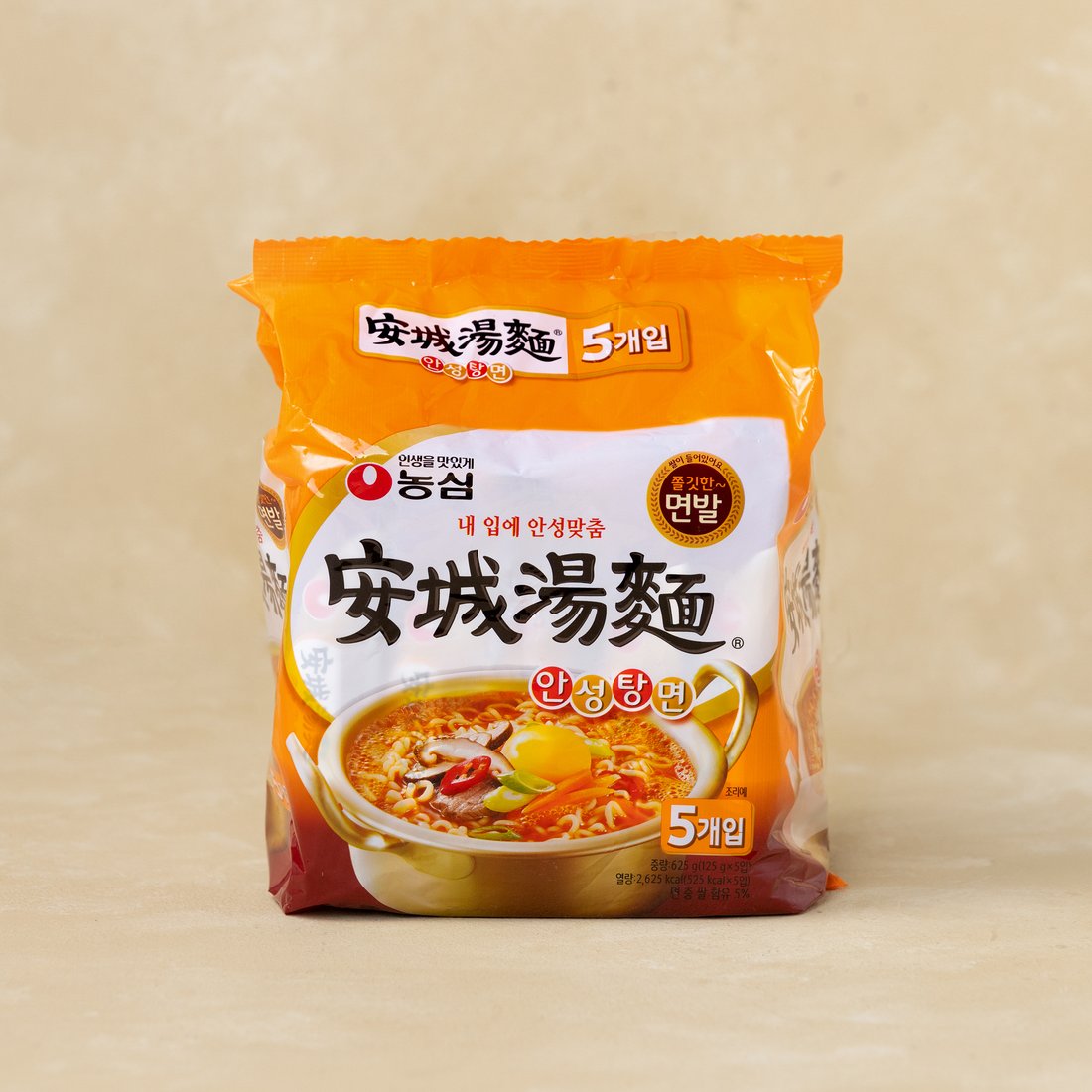 Nongshim Ansungtangmyun Pack 125g*5/농심 안성탕면 팩 125g*5