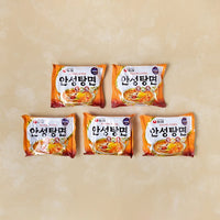 Nongshim Ansungtangmyun Pack 125g*5/농심 안성탕면 팩 125g*5