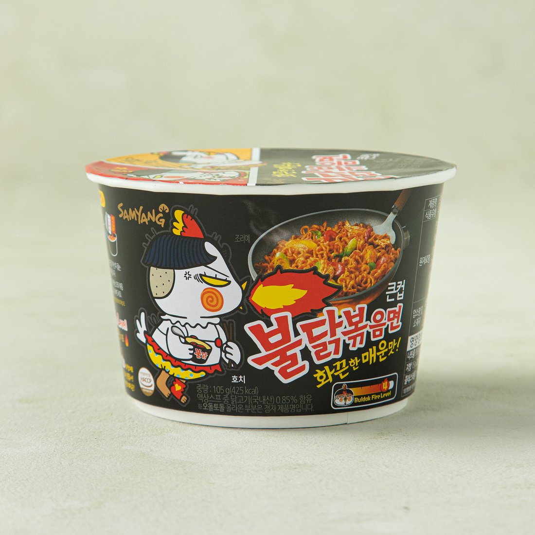 Samyang Big Cup Buldak Stir-Fried Noodles 105g/삼양 불닭볶음면 큰컵 105g
