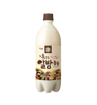 [Woorisul] Chestnut Makgeolli Rice Wine 750ml(Alc 6%) / 우리술 톡쏘는 알밤동동 막걸리 750ml (Alc 6%)