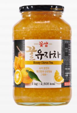 Kotsam Honey Citron Tea 1kg/꽃샘 참조은 꿀 유자차 1kg
