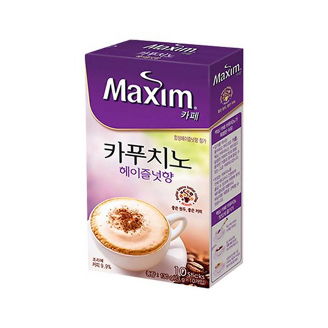 맥심 카페 카푸치노 헤이즐넛 맥심카페 카푸치노 헤이즐넛향 10T