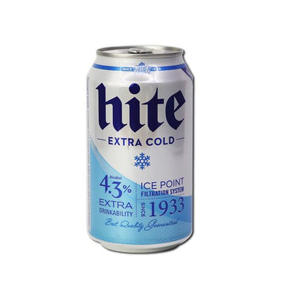 HITE Beer Extra Cold 4.3% 355ml/하이트 엑스트라 콜드 4.3% 355ml