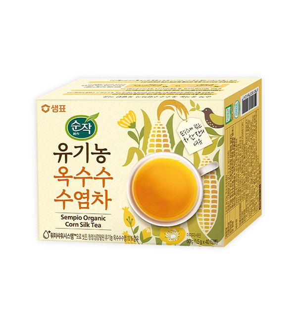 Sampio Organic corn silk tea  30g(1.5g X 20T/B)/ 샘표 순작 유기농 옥수수 수염차 30g(1.5g X 20티백)