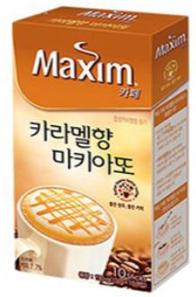 Dongsuh Maxim Cafe Caramel Macchiato 10s/동서 맥심카페 카라멜향 마키아또 10개입