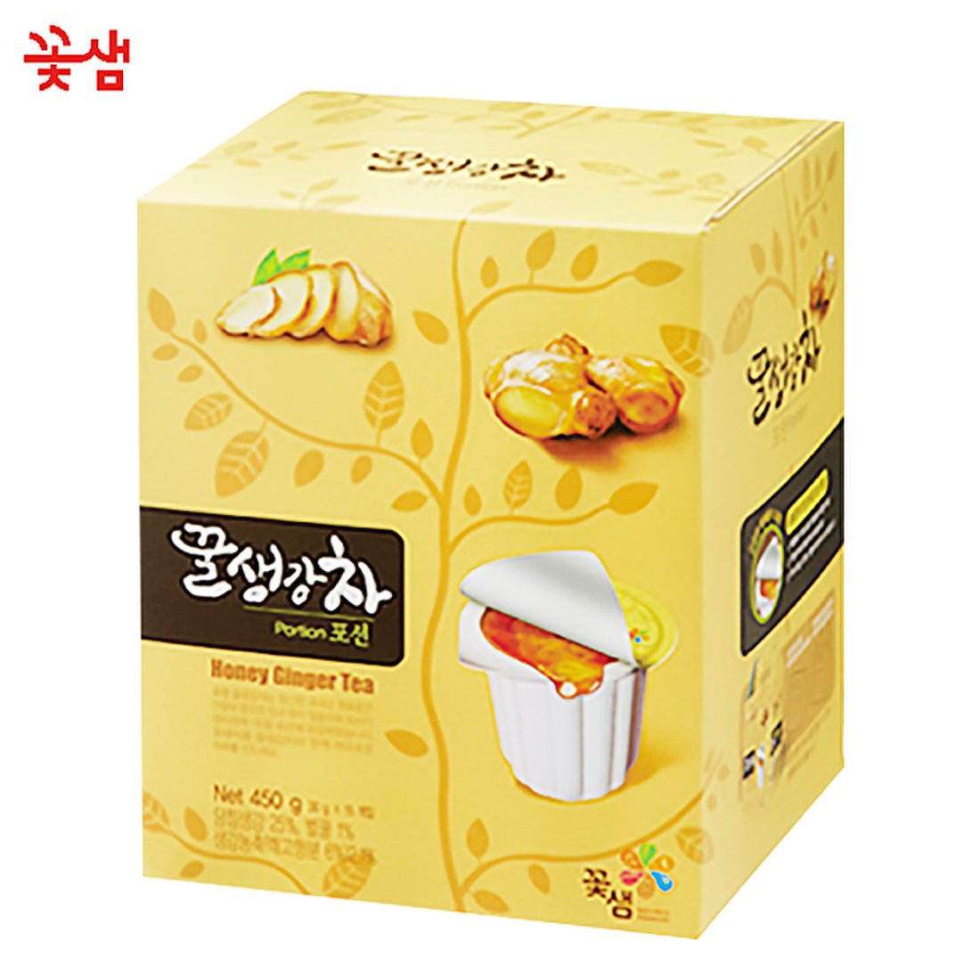 HONEY GINGER TEA 꽃샘 대표은 꿀 분쇄차15T